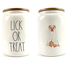 NEW Rae Dunn “ Lick Or Treat Dog Canister